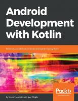 Android Developement with Kotlin
 9781787123687