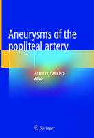 Aneurysms of the Popliteal Artery [1st ed.]
 9783030496869, 9783030496876