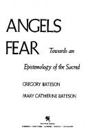Angels Fear: Towards An Epistemology Of The Sacred
 1572735945, 9781572735941