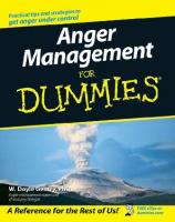 Anger Management For Dummies [1 ed.]
 0470037156, 9780470037157, 9780470124062