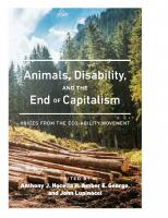 Animals, Disability, and the End of Capitalism: Voices from the Eco-ability Movement (Radical Animal Studies and Total Liberation) [New ed.]
 1433135167, 9781433135163