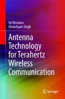 Antenna Technology for Terahertz Wireless Communication
 9783031358999, 9783031359002