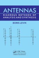 Antennas: Rigorous Methods of Analysis and Synthesis
 9780367489236, 2020041783