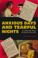 Anxious Days and Tearful Nights: Canadian War Wives During the Great War
 9780228004592