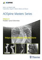 AOSpine Masters Series, Volume 9: Pediatric Spinal Deformities
 9781626234543, 162623454X