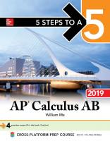 AP calculus AB 2019
 9781260122770, 1260122778