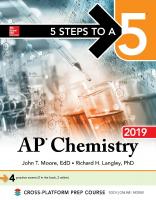 AP chemistry 2019
 9781260122701, 1260122700