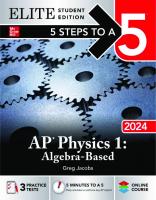 AP Physics 1 algebra based elite student edition
 9781265331535, 1265331537, 9781265324445, 1265324441
