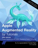 Apple Augmented Reality by Tutorials