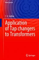 Application of Tap changers to Transformers [1st ed.]
 9789811539541, 9789811539558