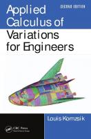 Applied Calculus of Variations for Engineers, Second Edition [2ed.]
 978-1-4822-5360-3