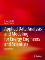 Applied Data Analysis and Modeling for Energy Engineers and Scientists [2 ed.]
 3031348680, 9783031348686