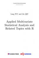 Applied Multivariate Statistical Analysis and Related Topics with R
 2759826015, 9782759826018