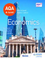 AQA A-level Economics Fifth Edition
 9781398375192