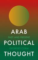 Arab Political Thought: Past and Present
 9781849048163