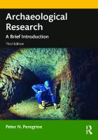 Archaeological Research: A Brief Introduction [3 ed.]
 0367652951, 9780367652951