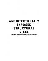 Architecturally Exposed Structural Steel: Specifications, Connections, Details
 9783038214830, 9783038215745