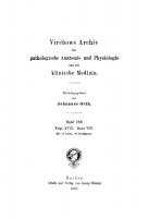 Archiv für pathologische Anatomie und Physiologie und für klinische Medicin: Band 188 [Reprint 2020 ed.]
 9783112384800, 9783112384794