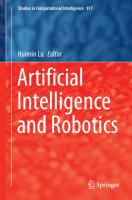 Artificial Intelligence and Robotics [1st ed.]
 9783030561772, 9783030561789