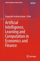 Artificial Intelligence, Learning and Computation in Economics and Finance
 303115293X, 9783031152931