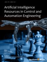 Artificial intelligence resources in control and automation engineering
 9781608055890, 1608055892