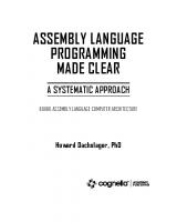 Assembly Language Programming made clear. A systematic Approach
 9781516514229
