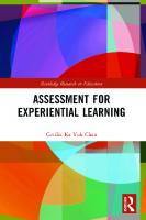 Assessment for Experiential Learning
 1032318198, 9781032318196