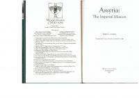 Assyria: The Imperial Mission
 1575067552, 9781575067551
