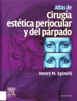 Atlas De Cirugia Estetica Periocular Y Del Parpado