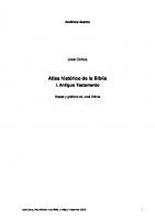 Atlas Histórico de la Biblia. Antiguo Testamento