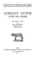 Aurelius Victor, Livre des Césars
