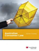 Australian consumer law [First edition.]
 9780409339031, 0409339032