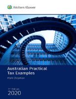 Australian practical tax examples [3rd edition.]
 9781922347367, 1922347361