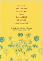 Autism Spectrum Disorder in the Canadian Context: An Introduction
 9781773382012
