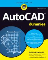 AutoCAD for Dummies 2023
 2022930466, 9781119868767, 9781119868774, 9781119868781, 1119868769