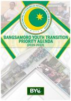 Bangsamoro Youth Transition Priority Agenda (2020-2022)