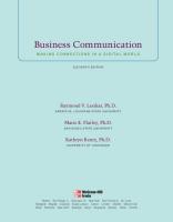 Basic Business Communications [11 ed.]
 0073050369, 9780073050362