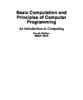 Basic Computation and Principles of Computer Programming: An Introduction to Computing (WBUT–2015) [4 ed.]
 9789339219161, 9339219163