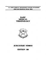 Basic Medical Terminology MD0010 [100 ed.]