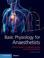 Basic Physiology for Anaesthetists [2 ed.]
 1108463991, 9781108463997