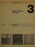 Basic Principles of Design [3]
 0442249799, 9780442249793