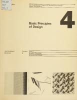 Basic Principles of Design [4]
 0442249802, 9780442249809