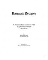 Basmati Recipes: A Delicious Rice Cookbook with only Basmati Recipes [2 ed.]