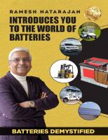 Batteries Demystified: Ramesh Natarajan Introduces You to the World of Batteries
 9789390661695, 9390661692