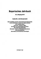 Bayerisches Jahrbuch: 93. Jahrgang 2014
 9783110304817