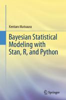 Bayesian Statistical Modeling with Stan, R, and Python
 9789811947544, 9789811947551