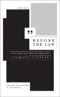 Before the Law: The Complete Text of Préjugés
 1517905516, 9781517905514