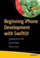 Beginning iPhone Development with SwiftUI: Exploring the iOS SDK
 9781484295403, 9781484295410, 1484295404