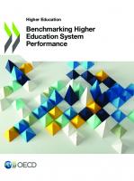 Benchmarking higher education system performance
 9789264755802, 9264755802