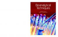 Bioanalytical Techniques [1 ed.]
 9788179936467, 9788179935293